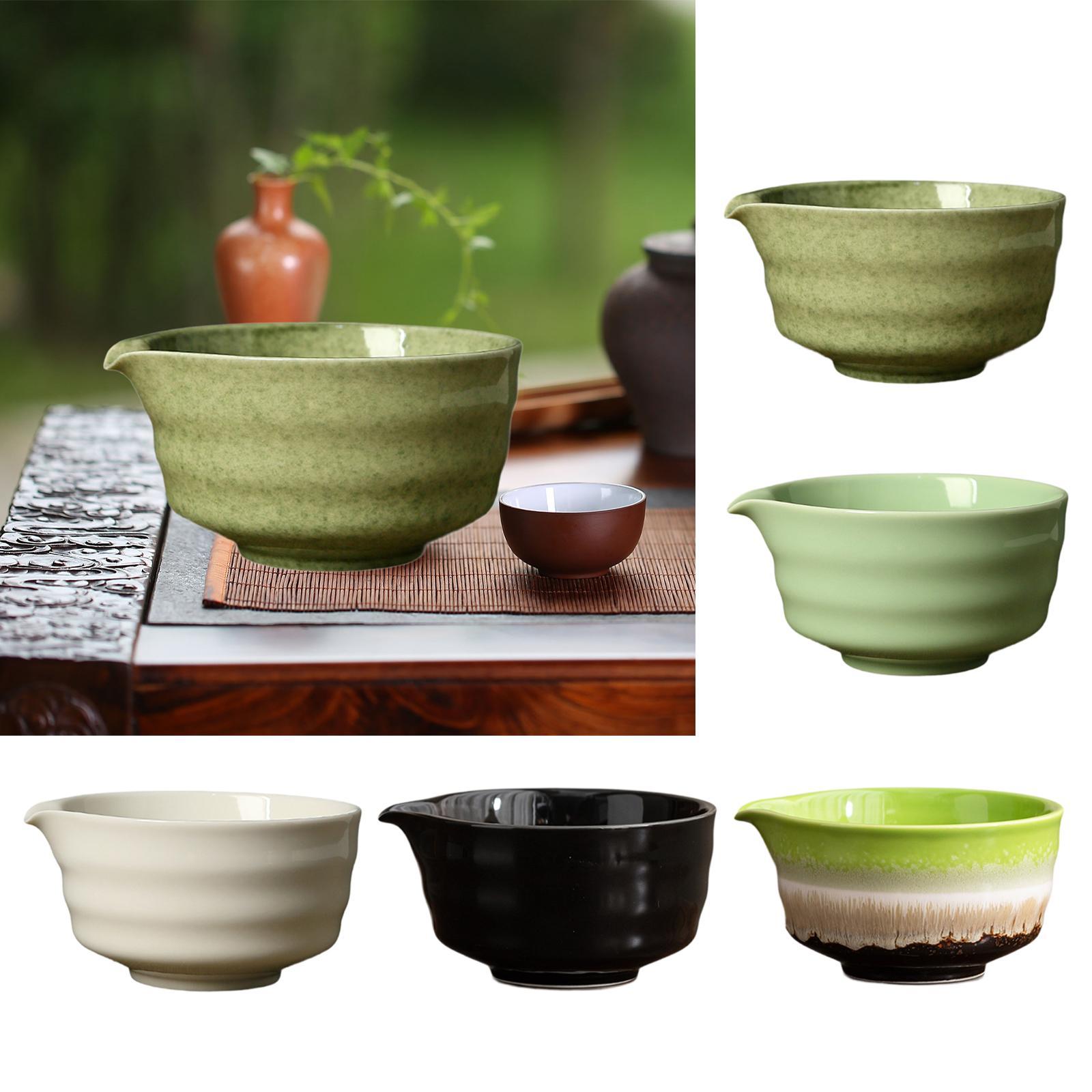 Japanese Tea - ชามมัทฉะเซรามิกพร้อมพวยถ้วยชาญี่ปุ่นสําหรับเพื่อนครอบครัวเริ่มต้นชามมัทฉะเซรามิกที่ทําด้วยมือสําหรับปัด