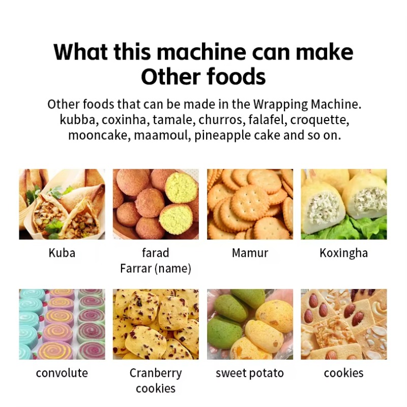 Japanese Snacks - เครื่องขึ้นรูปขนมมามูล เครื่องห่อเคบบะห์ เครื่องขึ้นรูปขนม เครื่องขึ้นรูปฟาลาเฟล เครื่องทำโมจิญี่ปุ่น