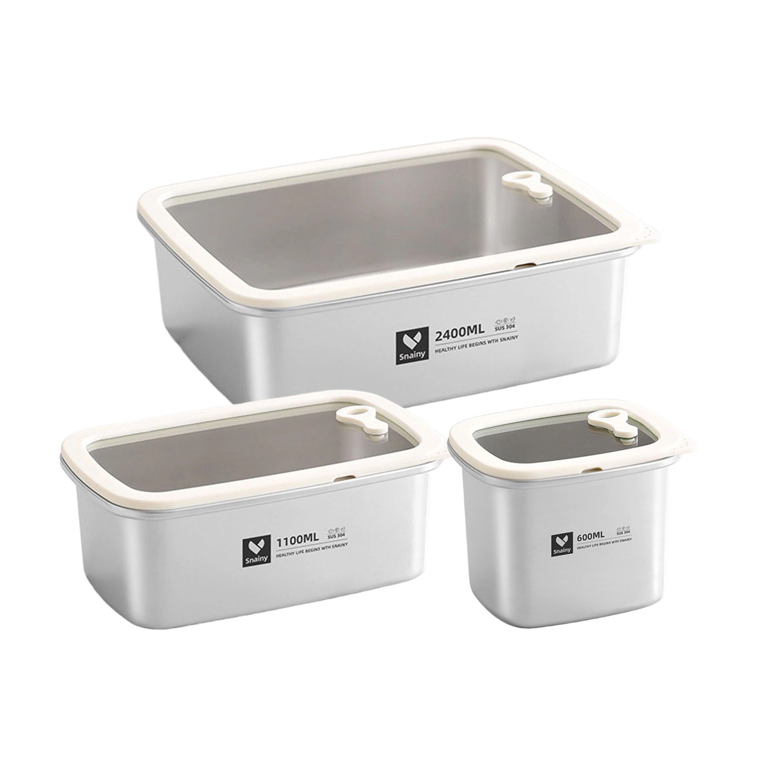 Bento Box - กล่องถนอมอาหารสุญญากาศไมโครเวฟ ผลิตจากสแตนเลส 304 แท้ ได้รับการรับรองมาตรฐาน LFGB
