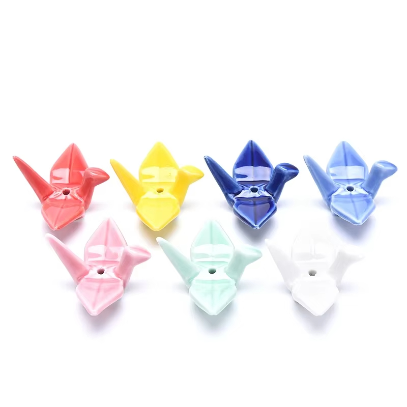 Incense Holder - 6 ชิ้น ที่วางธูปเซรามิกรูปนกกระเรียนกระดาษ รุ่นใหม่ สำหรับตกแต่งบ้าน DIY