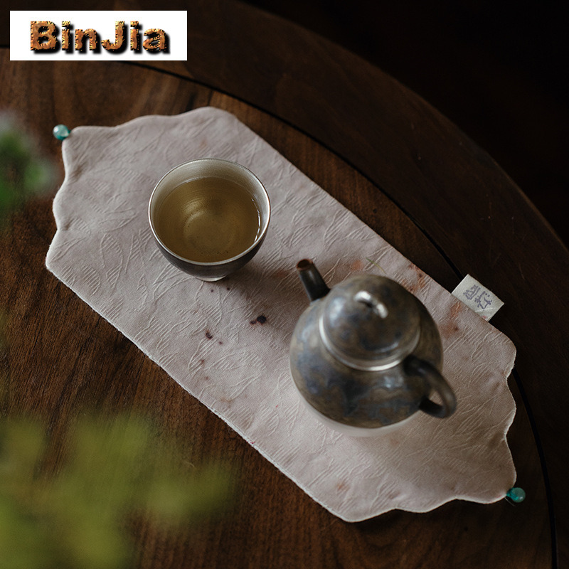 แผ่นรองจานชาผ้าฝ้ายลินินสไตล์ญ - Japanese Tea บทวิจารณ์และราคา