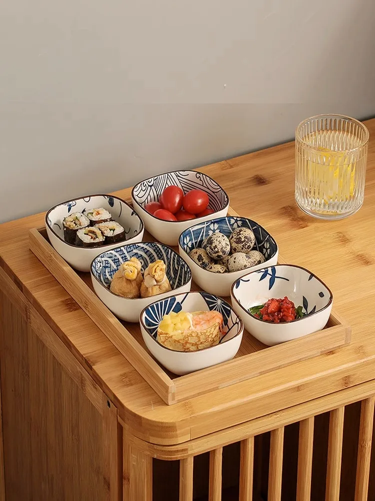 จานเซรามิกสไตล์ญี่ปุ่นทรงสี่เห - Japanese Snacks บทวิจารณ์และราคา
