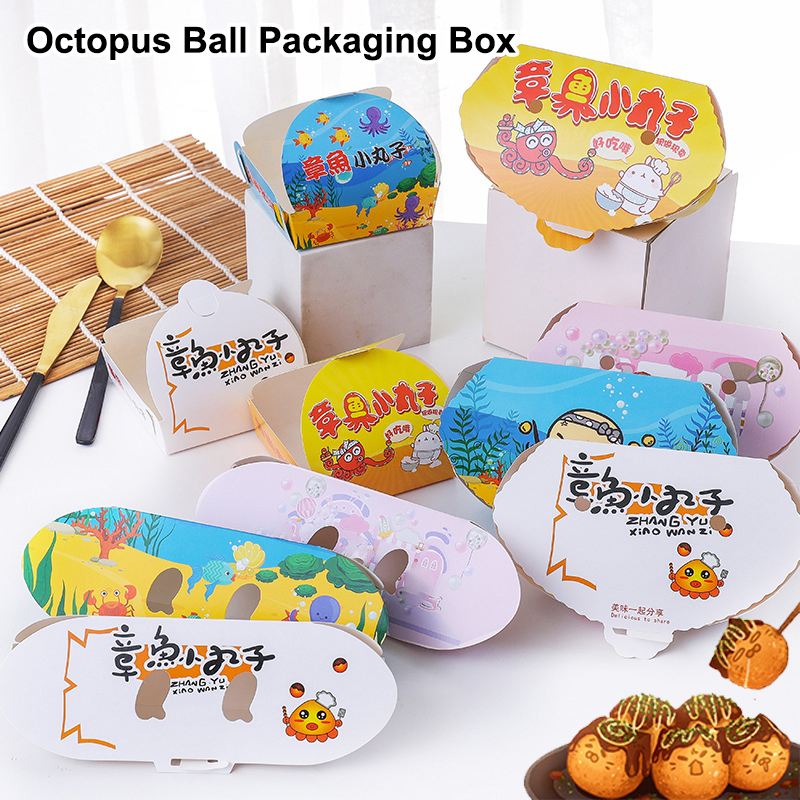 กล่องบรรจุภัณฑ์ทาโกะยากิแบบใช้ - Japanese Snacks บทวิจารณ์และราคา