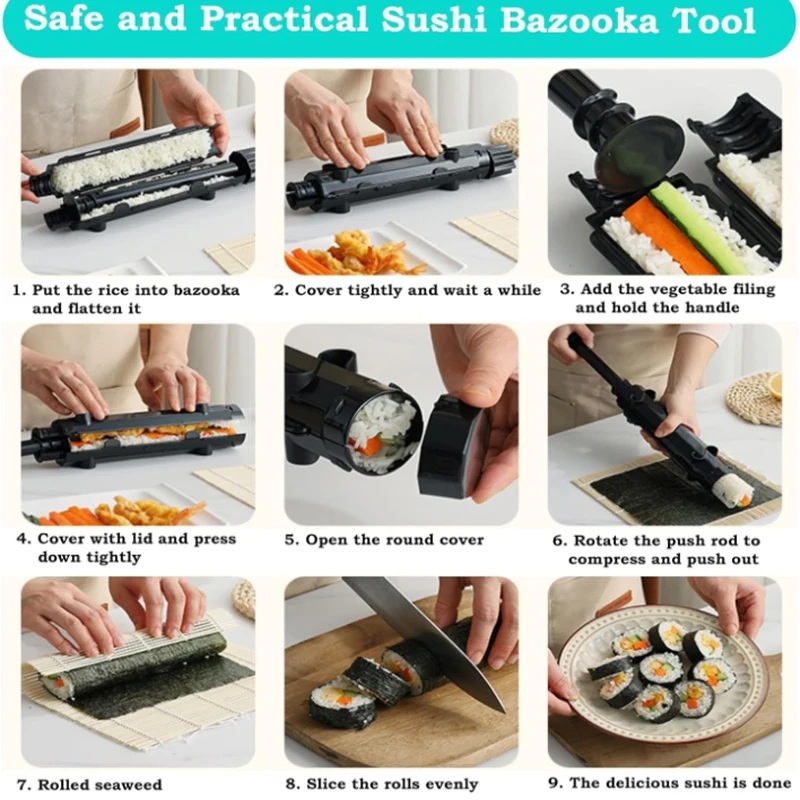 ชุดทำซูชิ, ชุดเสื่อไม้ไผ่ม้วนซ - Sushi Making Kit บทวิจารณ์และราคา