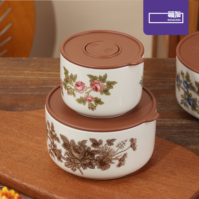 กล่องข้าวเซรามิกลายดอกกุหลาบสุ - Bento Box บทวิจารณ์และราคา