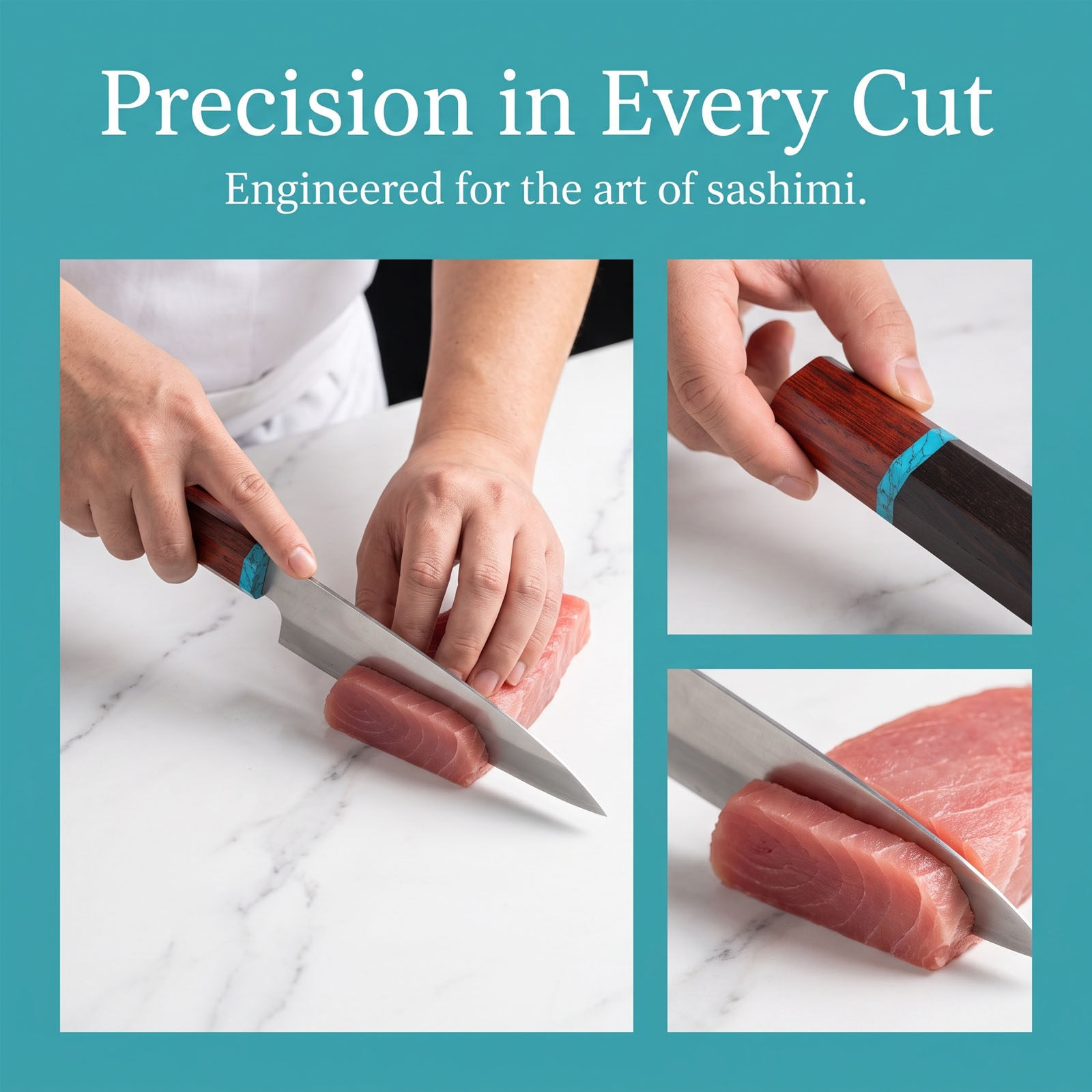 ด้ามมีดครัวญี่ปุ่นไม้ ทรงแปดเห - Japanese Knife บทวิจารณ์และราคา