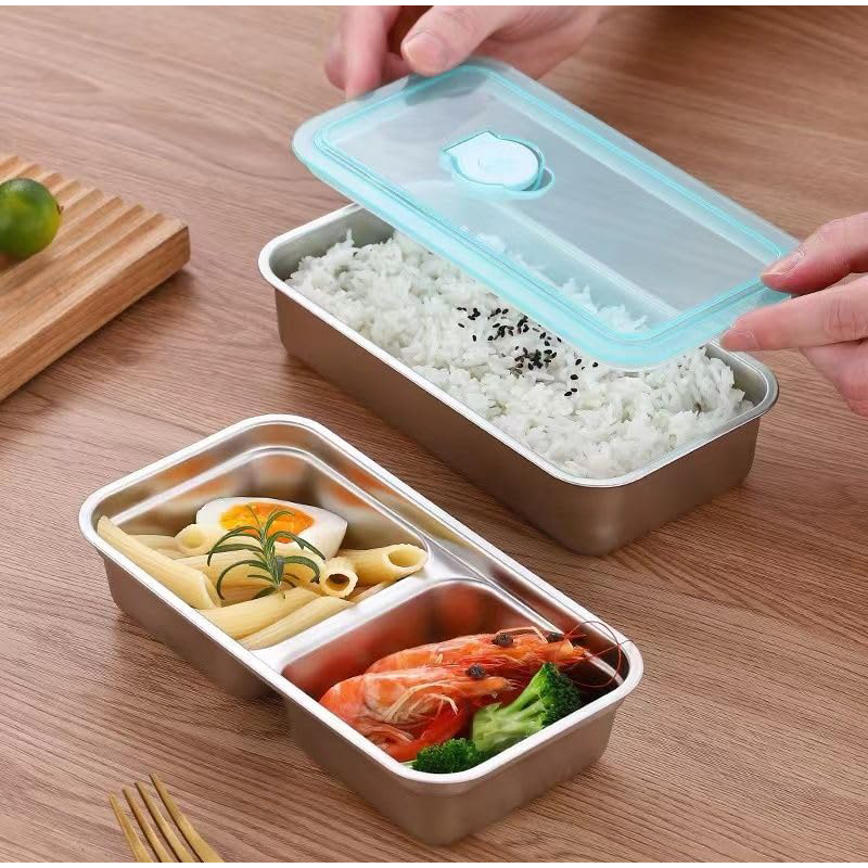 สแตนเลสแบบพกพาสดกล่องอาหารคอนเ - Bento Box บทวิจารณ์และราคา