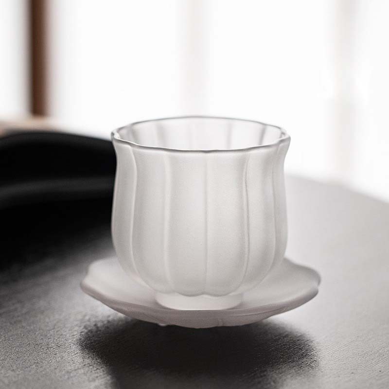 แก้วชาทรงดอกบัวทำมือจากแก้วโบโ - Japanese Pottery บทวิจารณ์และราคา