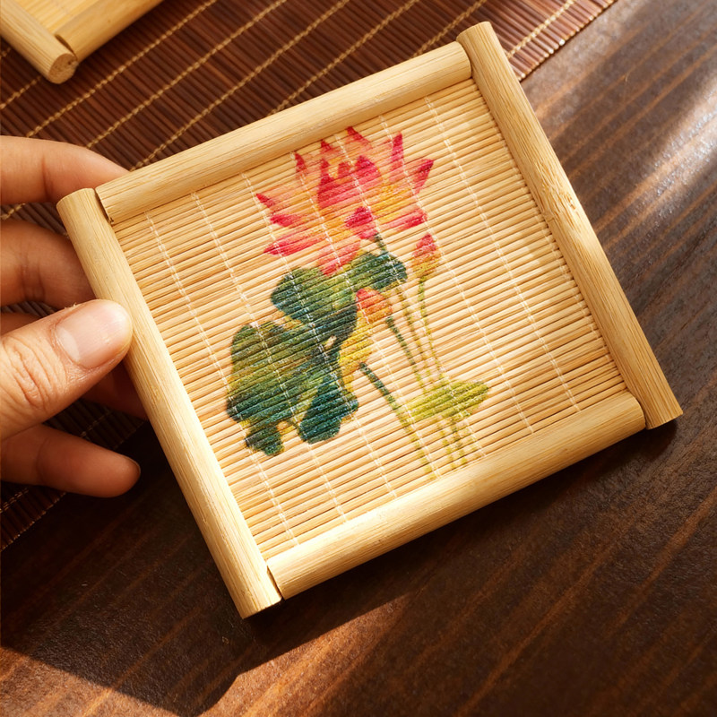 ชุดที่รองแก้วชาไม้ไผ่ธรรมชาติ  - Japanese Tea บทวิจารณ์และราคา
