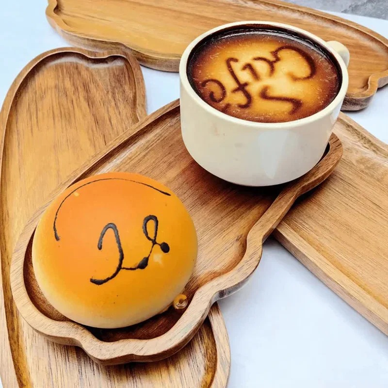 ถาดไม้สไตล์ญี่ปุ่นสำหรับใส่กาแ - Japanese Snacks บทวิจารณ์และราคา