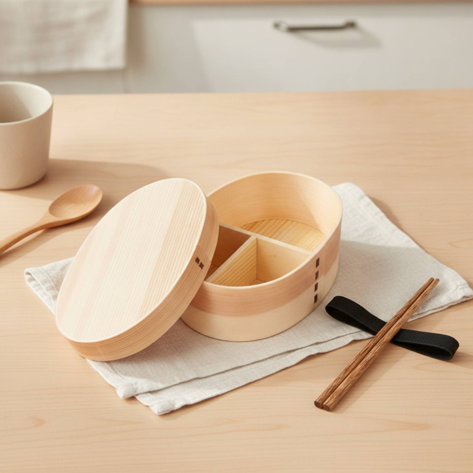 กล่องเบนโตะไม้ กล่องอาหารกลางว - Bento Box บทวิจารณ์และราคา