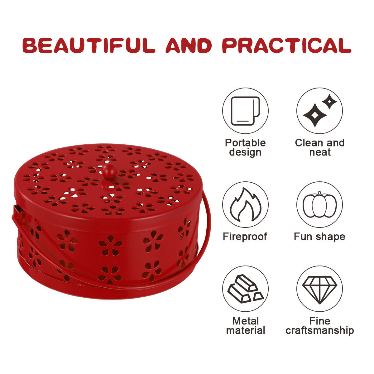 กล่องโลหะกันไฟสไตล์เรโทร ดีไซน - Incense Holder บทวิจารณ์และราคา