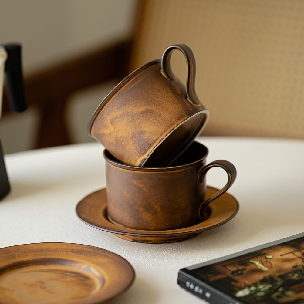ชุดแก้วกาแฟและจานรองสไตล์ญี่ปุ - Japanese Pottery บทวิจารณ์และราคา