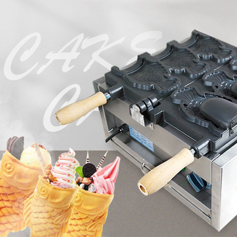 Commercial เครื่อง taiyaki 3 ห - Japanese Snacks บทวิจารณ์และราคา