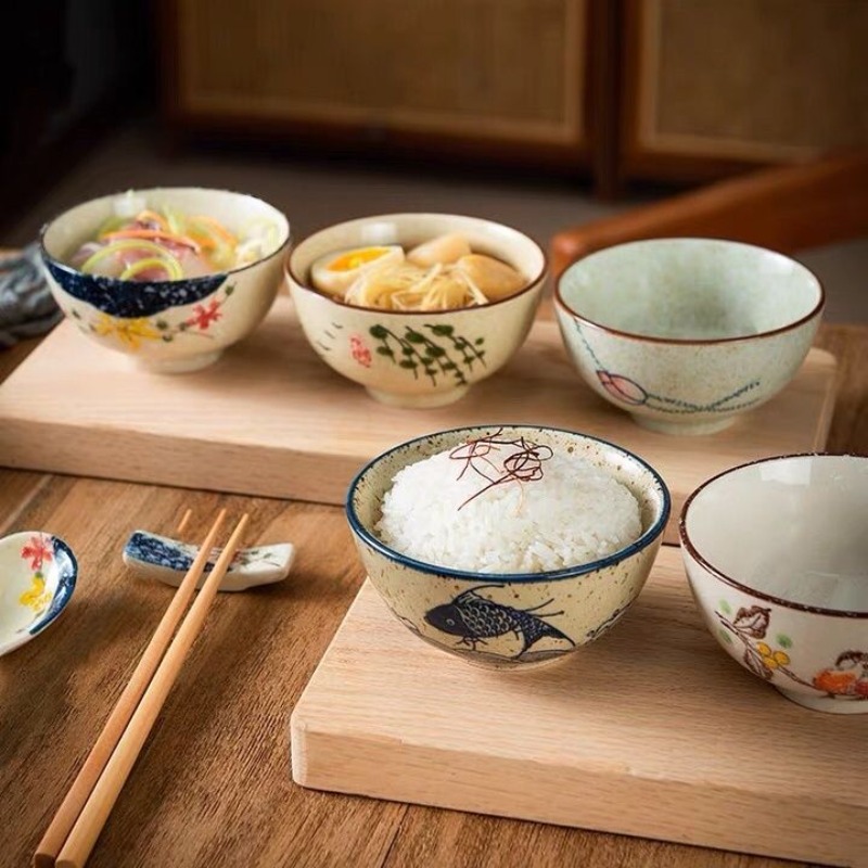 ชามข้าวเซรามิกสไตล์ญี่ปุ่นขนาด - Japanese Pottery บทวิจารณ์และราคา