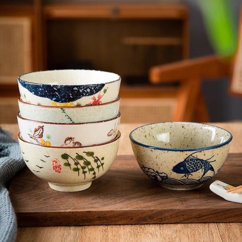 ชามข้าวเซรามิกสไตล์ญี่ปุ่นขนาด - Japanese Pottery บทวิจารณ์และราคา
