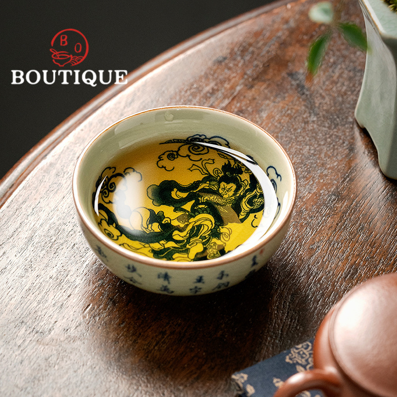 ถ้วยน้ำชาโบราณสีฟ้าและสีขาว100 - Japanese Pottery บทวิจารณ์และราคา
