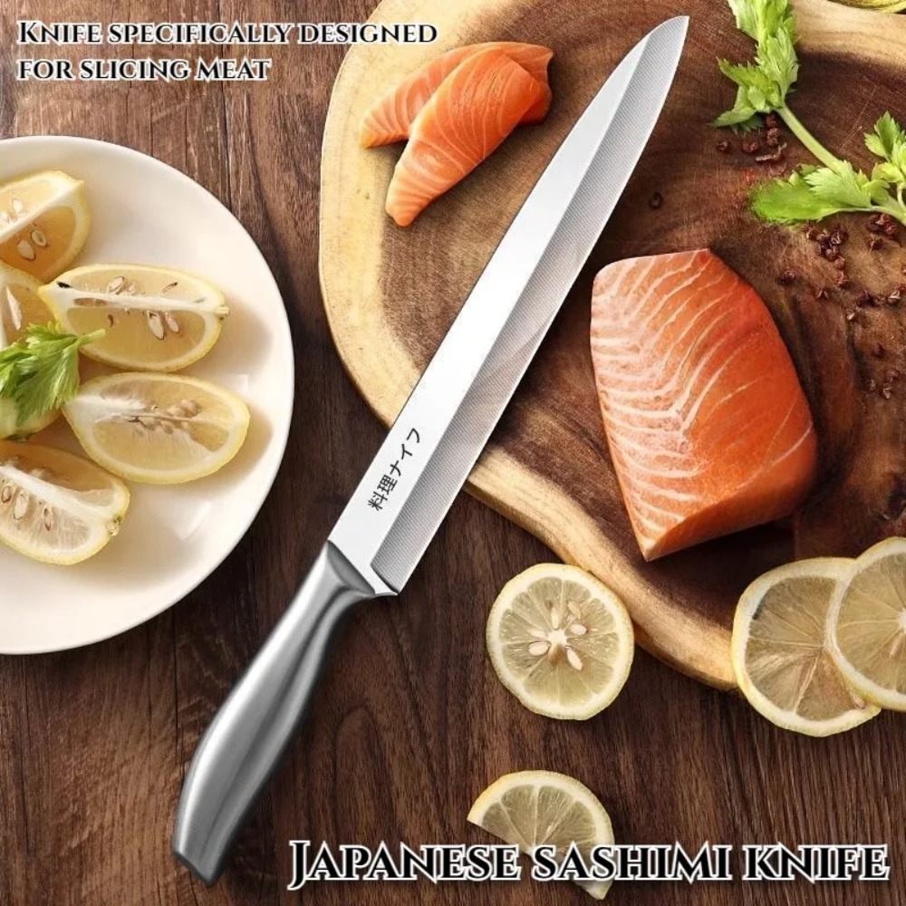 มีดซาชิมิปลาแซลมอนสำหรับครัวญี - Japanese Knife บทวิจารณ์และราคา